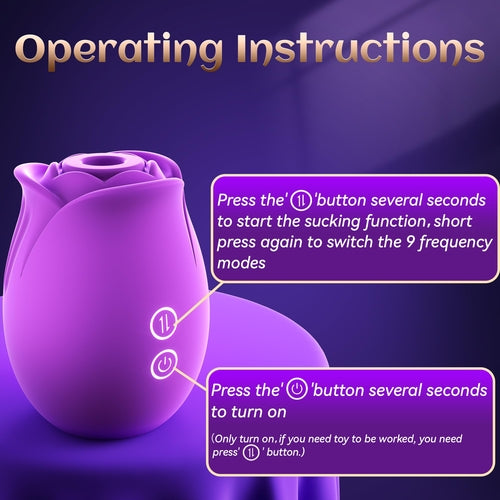 Stimulateur Rose à Aspiration - Vibromasseur Point G pour Femme