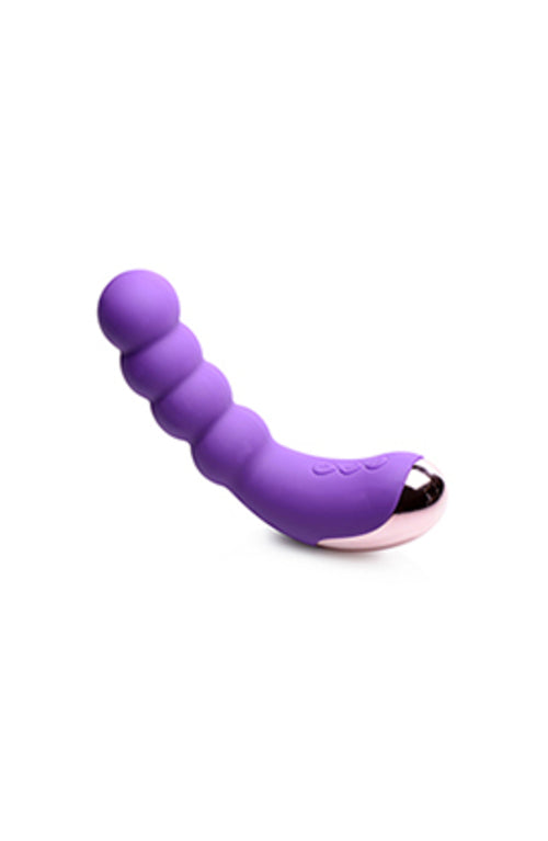 Vibromasseur à Perles en Silicone - Violet